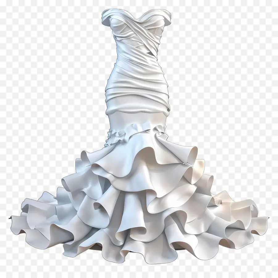 فستان زفاف شانيل，فستان أبيض PNG