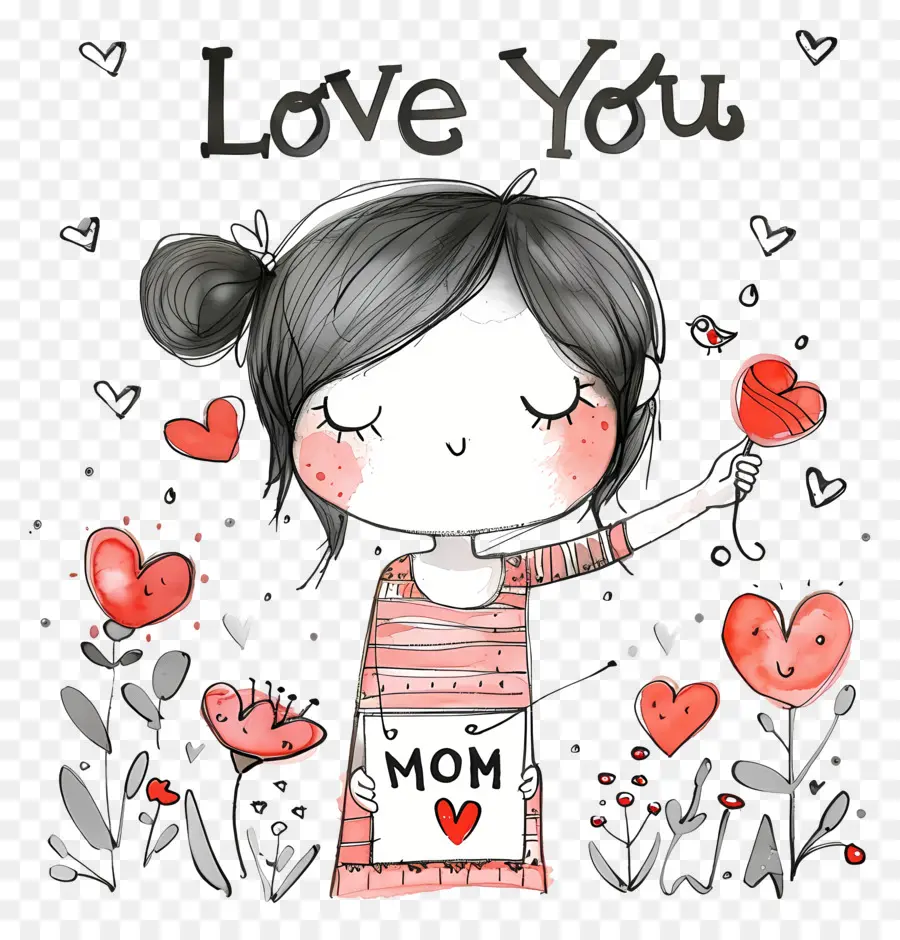 الحب，أمي PNG