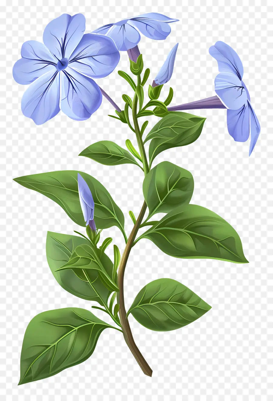 زهور نتوء，الزهرة الزرقاء PNG