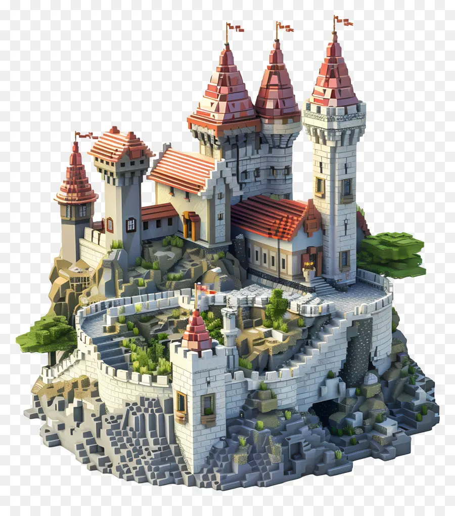 قلعة Minecraft，القلعة PNG