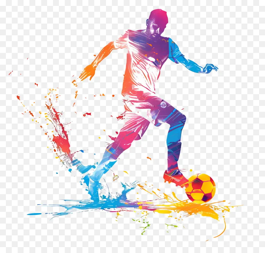 كرة القدم صورة ظلية，لاعب كرة القدم PNG