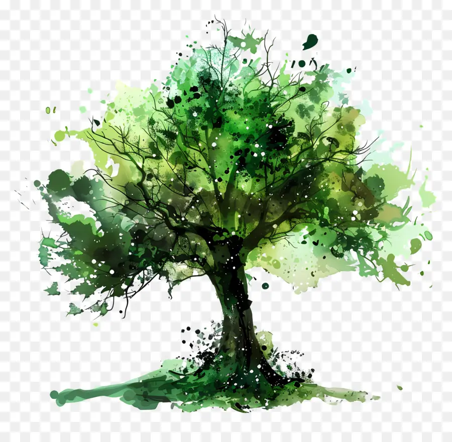شجرة خضراء，شجرة PNG