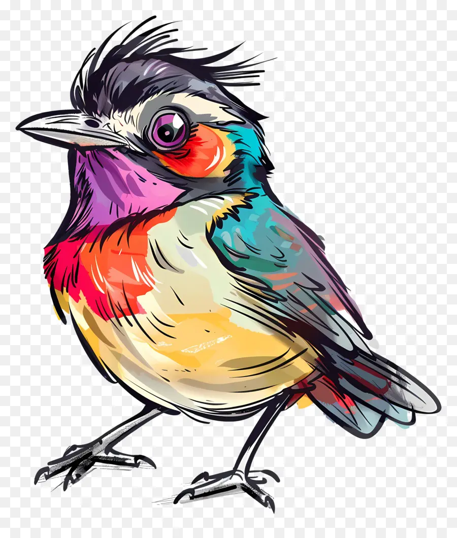 بلبل，الطيور الملونة PNG