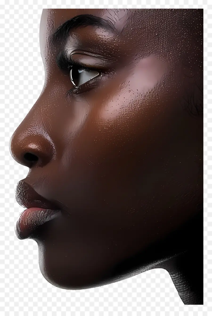 وجه امرأة سوداء，امرأة سوداء PNG
