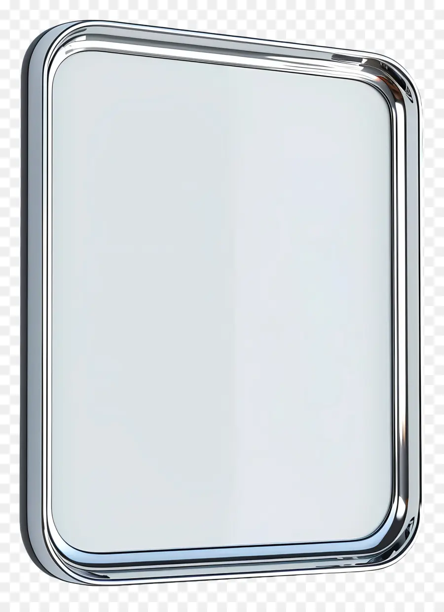 لوحة فضية，مرآة بلاستيكية بيضاء PNG