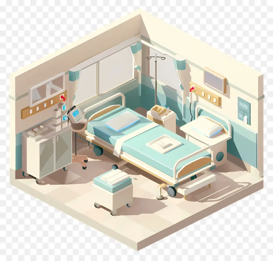 غرفة مستشفى بسيطة，غرفة المستشفى PNG