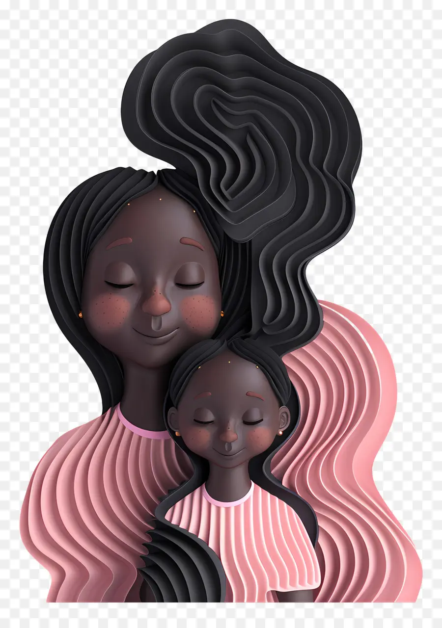 الأم وابنتها，الأم PNG