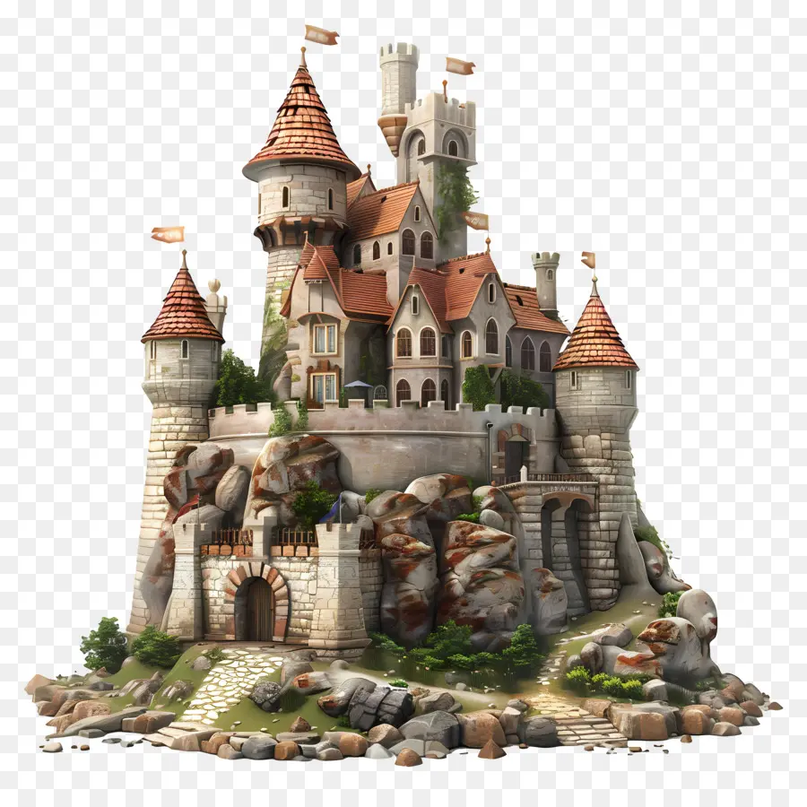 الخيال القلعة，القلعة PNG
