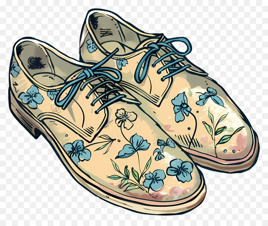 الأحذية，الرسم بالألوان المائية PNG