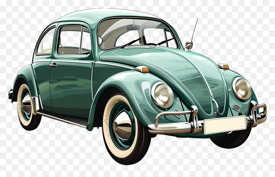 نموذج سيارة，Vintage Volkswagen Beetle PNG