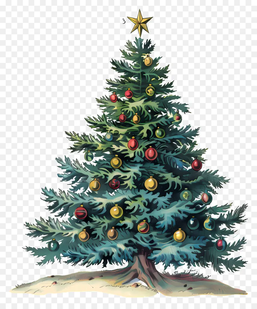 شجرة عيد الميلاد，كرات زجاجية PNG