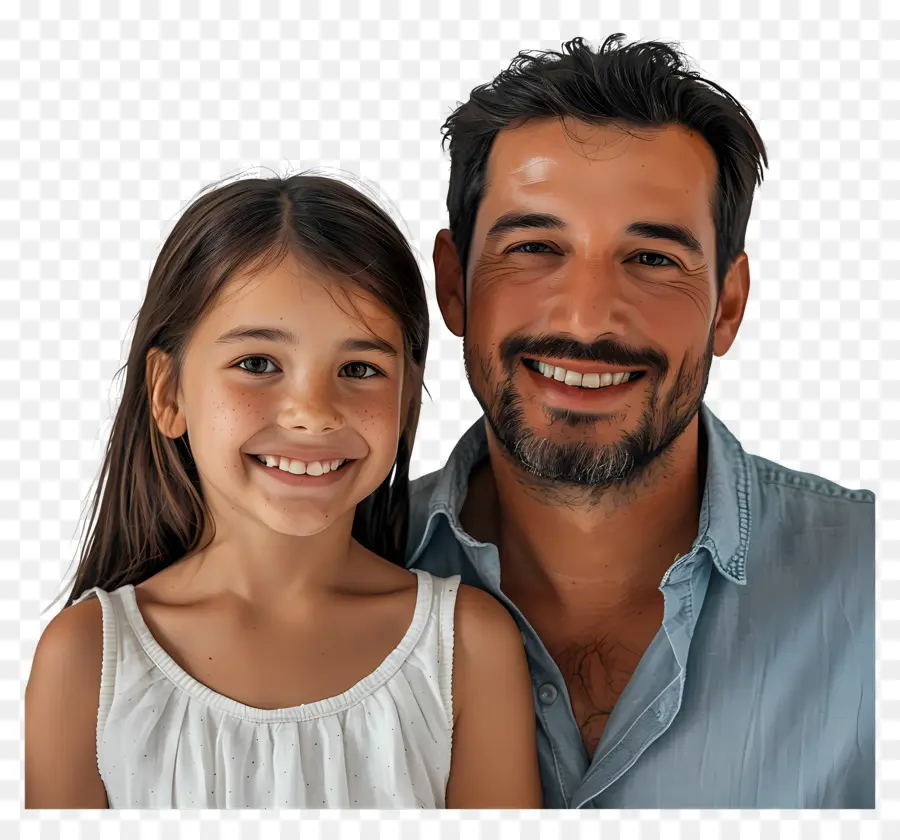 الأب وابنته，سعيد PNG