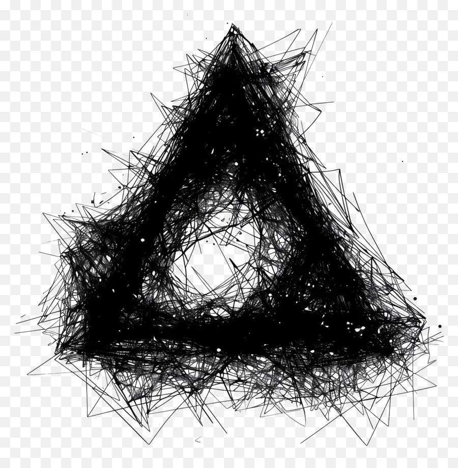 مثلث أسود，الأشكال غير النظامية PNG