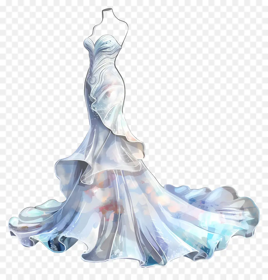 فستان الزفاف حورية البحر，فستان الزفاف الأبيض PNG
