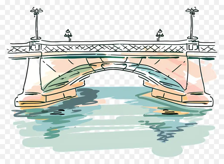 الجسر，نهر PNG