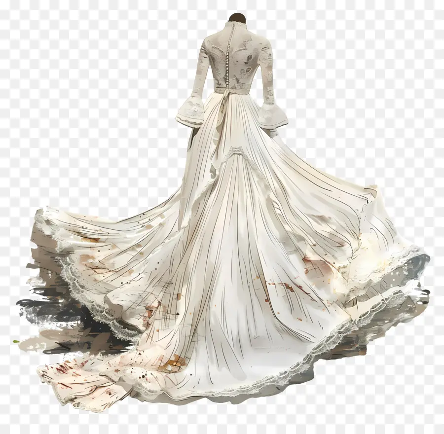 فستان زفاف بوهو，فستان الزفاف الأبيض PNG