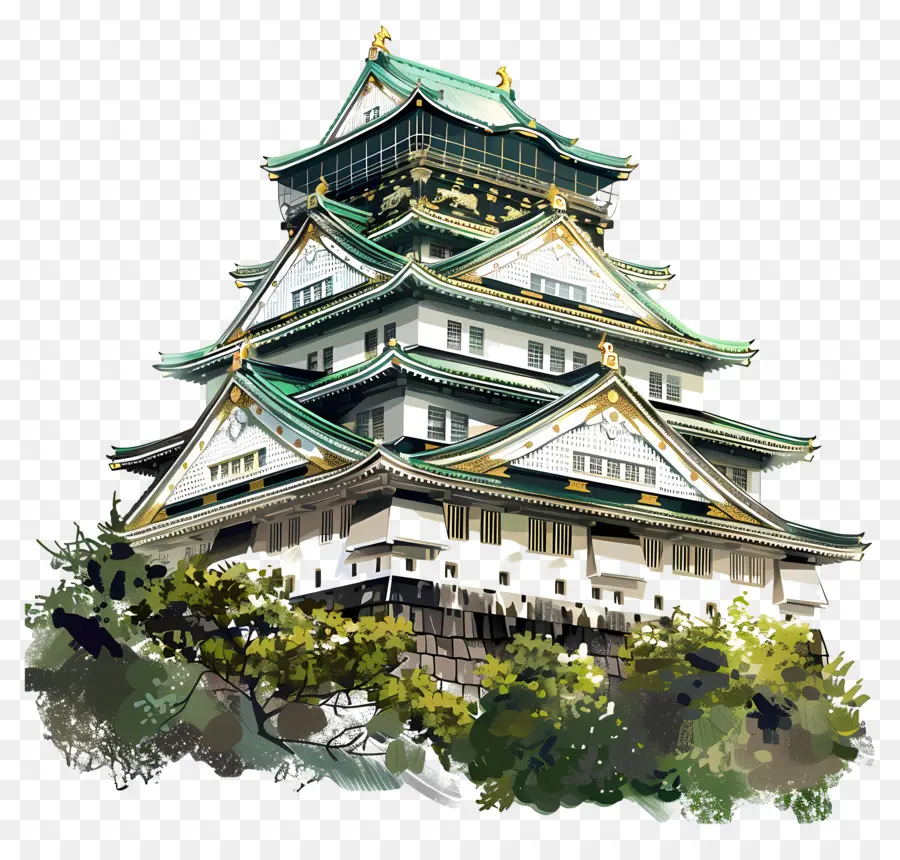 قلعة أوساكا，القلعة PNG