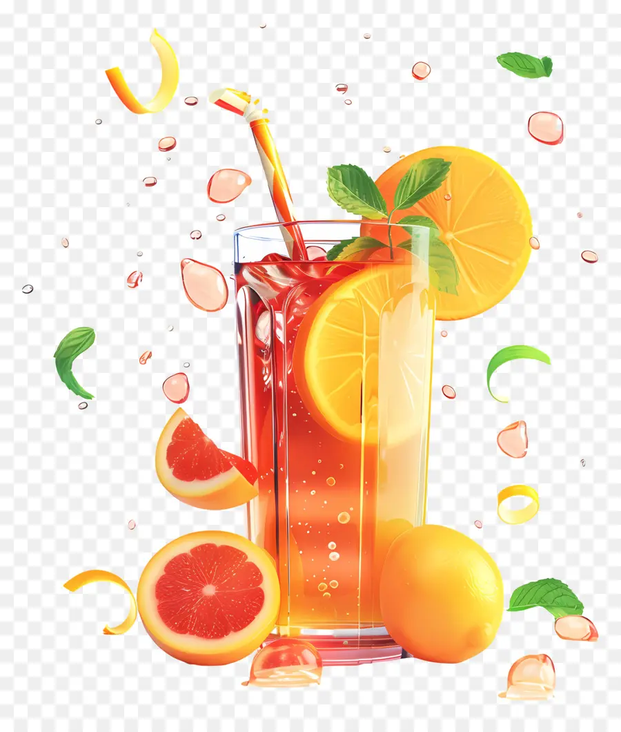المشروبات الباردة，عصير البرتقال PNG