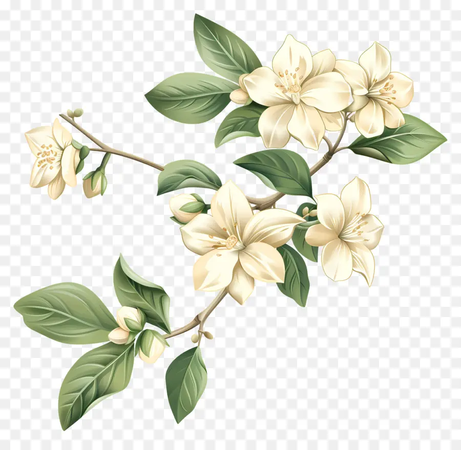 كريم الزهور，زهور الياسمين PNG