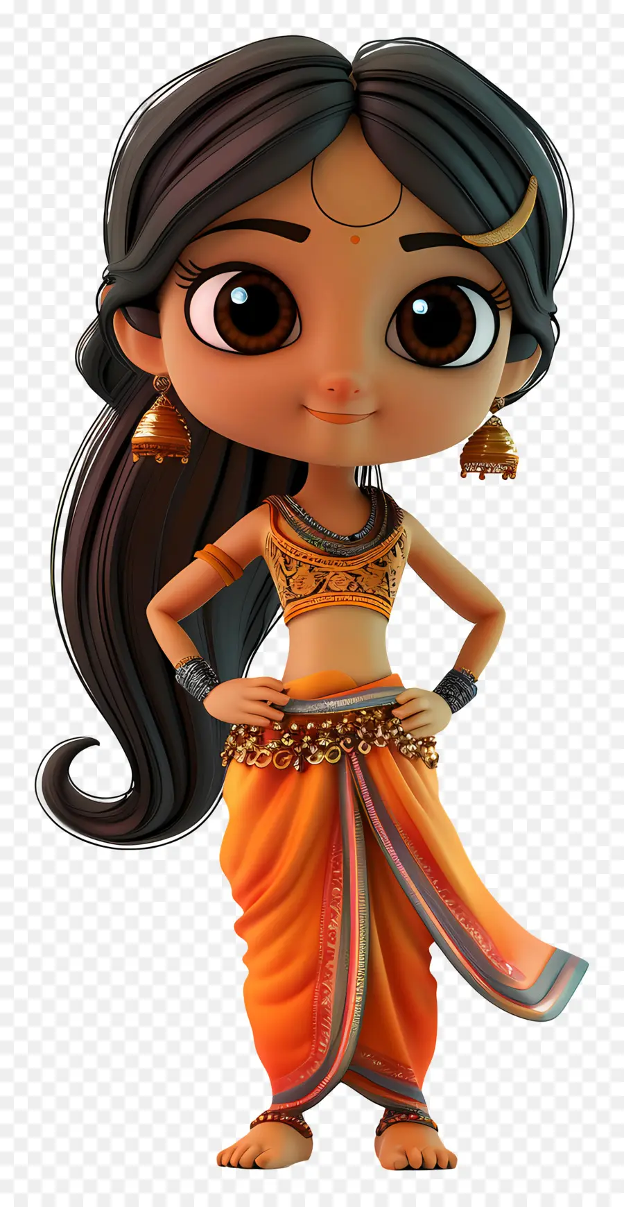فتاة هندية，الهندي PNG