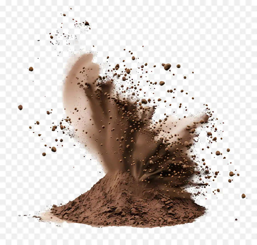 غبار الأوساخ，مسحوق الشوكولاته PNG
