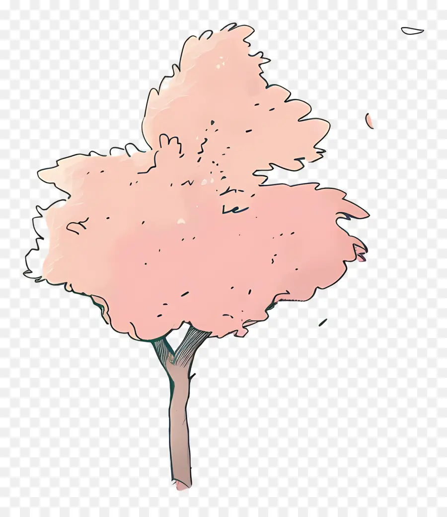 شجرة صغيرة，زهر الكرز شجرة PNG