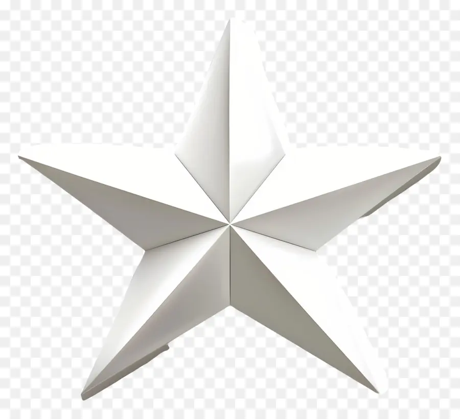 النجم الأبيض，خلفية سوداء PNG
