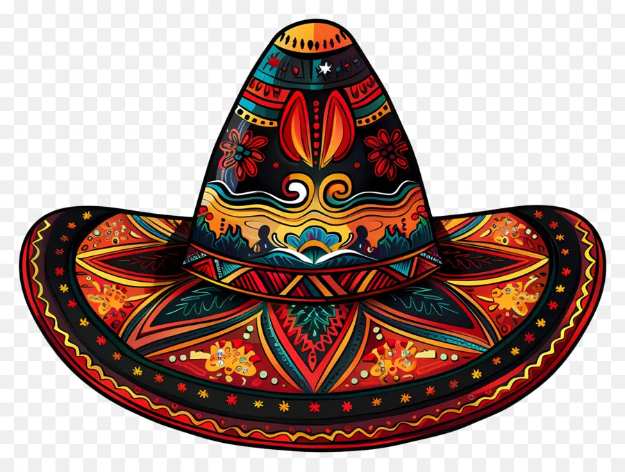 على الطراز المكسيكي，القبعة المكسيكية PNG