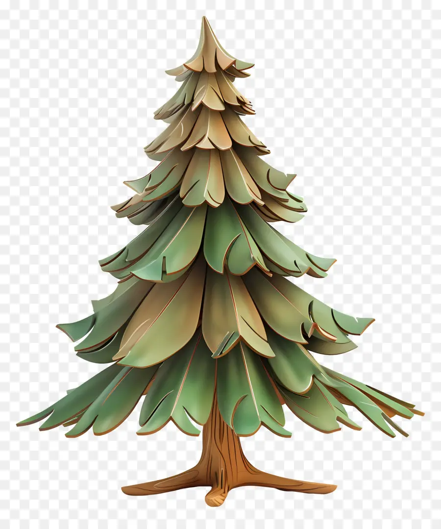 شجرة التنوب，شجرة عيد الميلاد الخشبية PNG