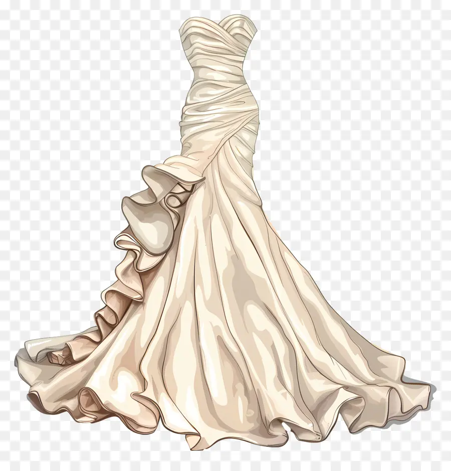 فستان زفاف البوق，فستان الزفاف الأبيض PNG