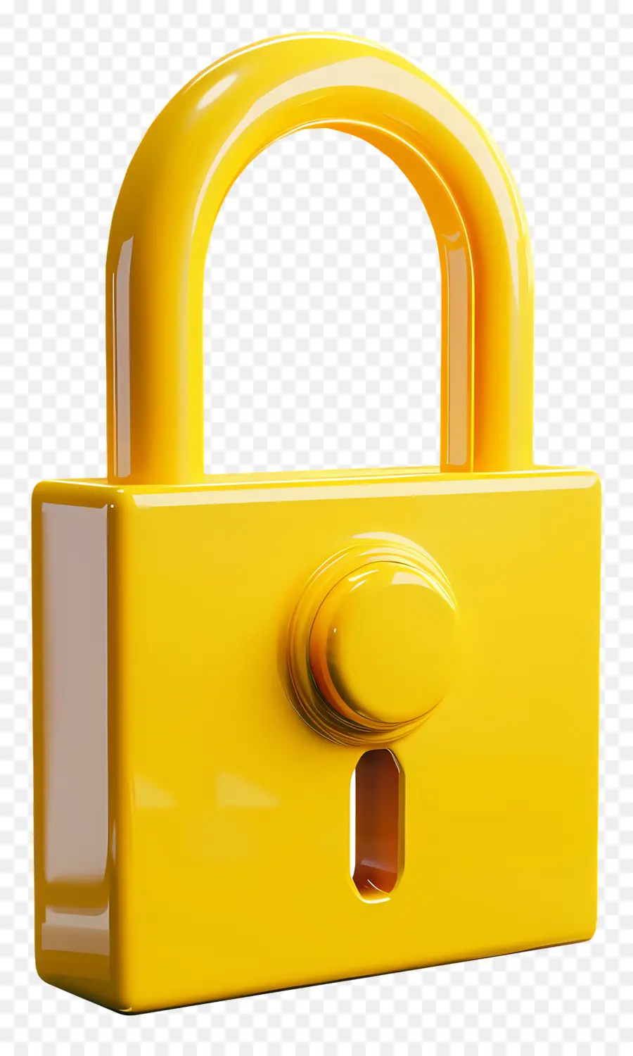 قفل，القفل الأصفر PNG