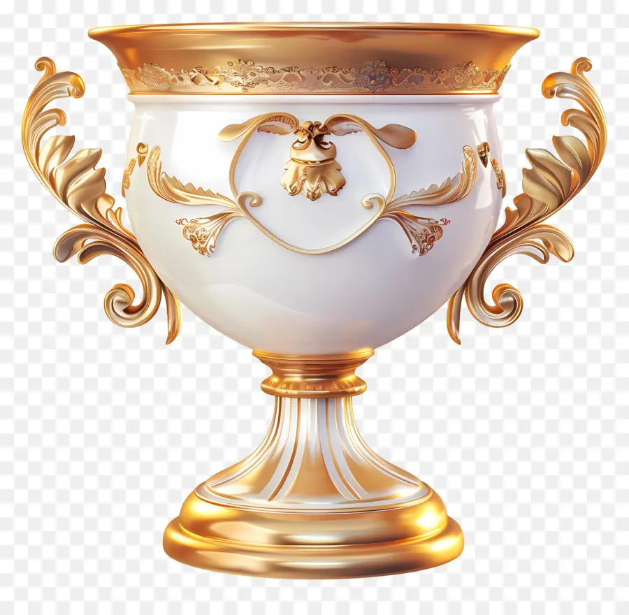 كأس الفائز，إناء مطلي بالذهب PNG
