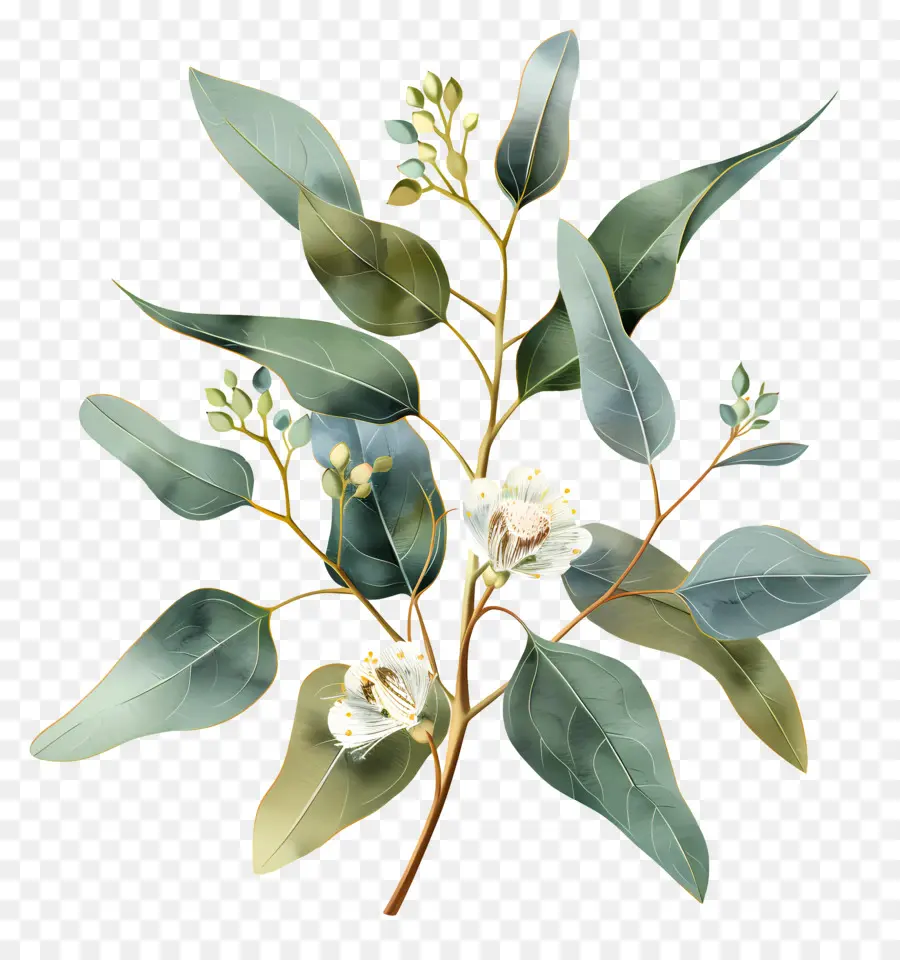 زهرة الأوكالبتوس，شجرة الكينا PNG