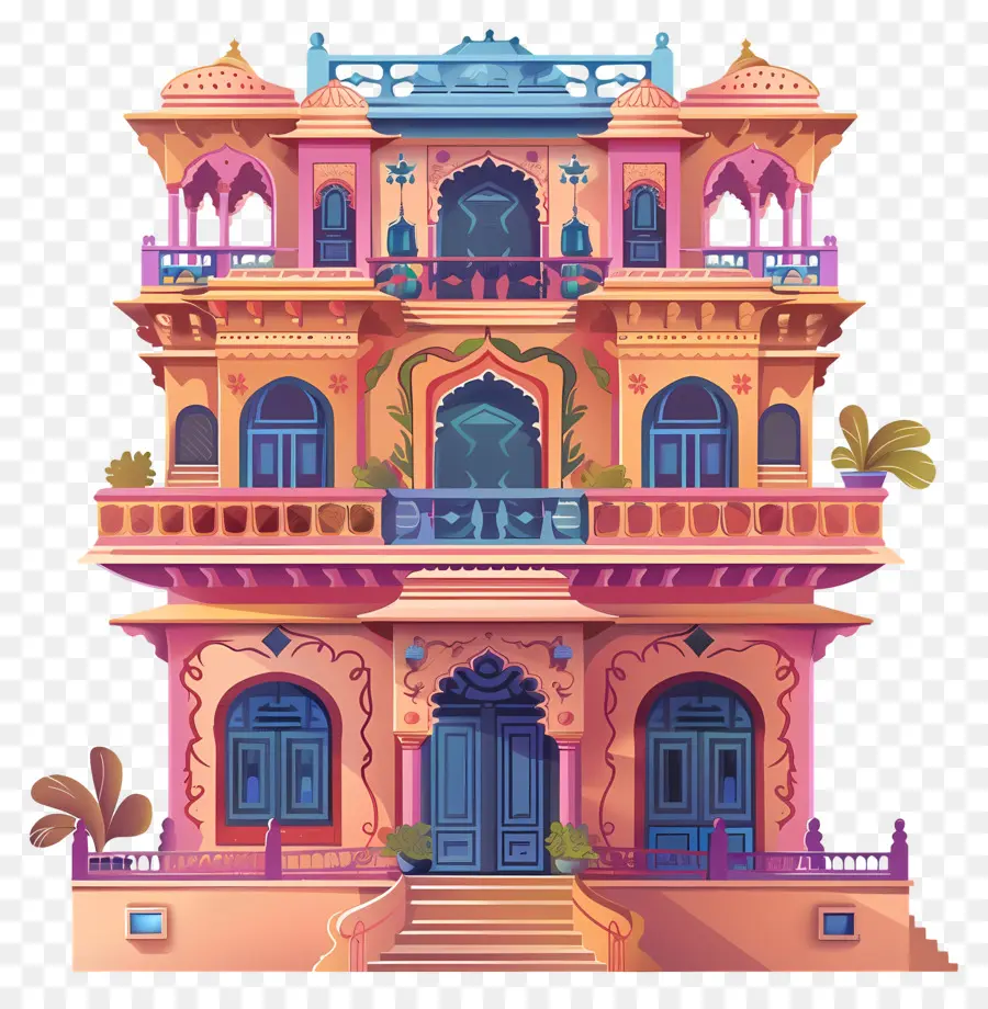 البيت الهندي，العمارة الهندية PNG