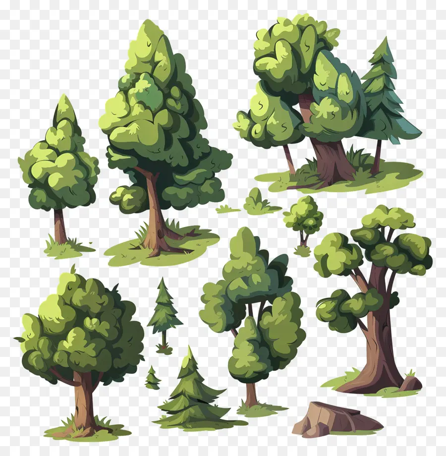 أشجار الغابات，الأشجار PNG
