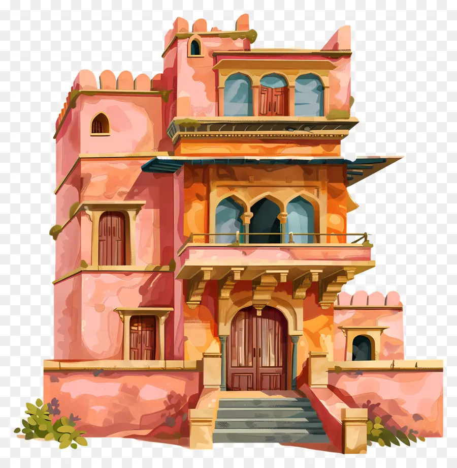 البيت الهندي，الرسوم المتحركة الرسم PNG