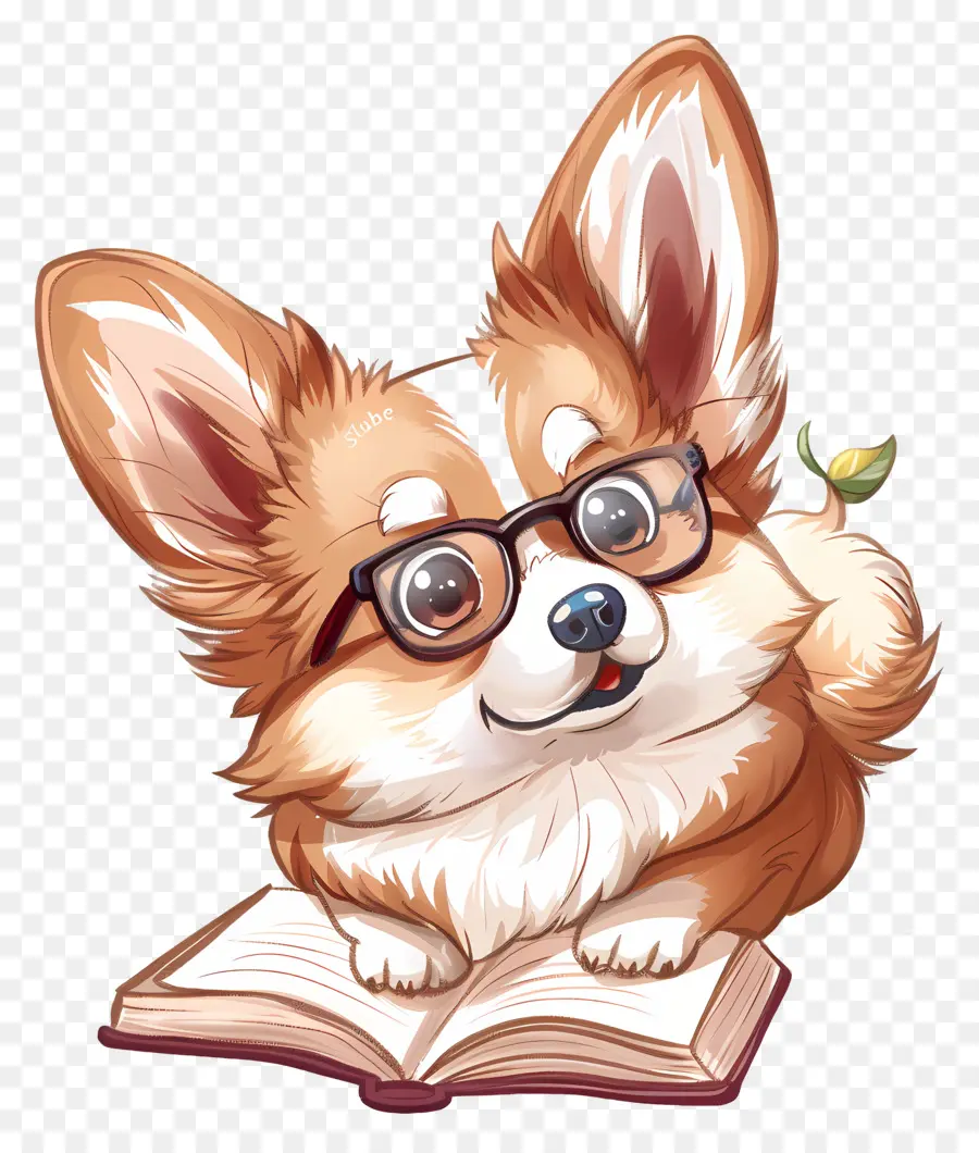 كلب لطيف，نظارات القراءة PNG