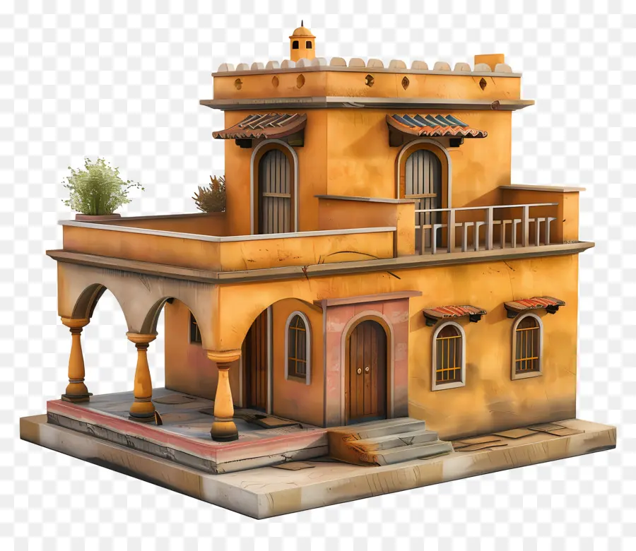 البيت الهندي，البيت الإسباني PNG