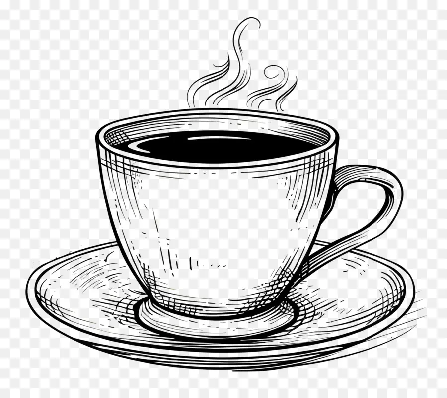 فنجان القهوة مخطط，القهوة PNG