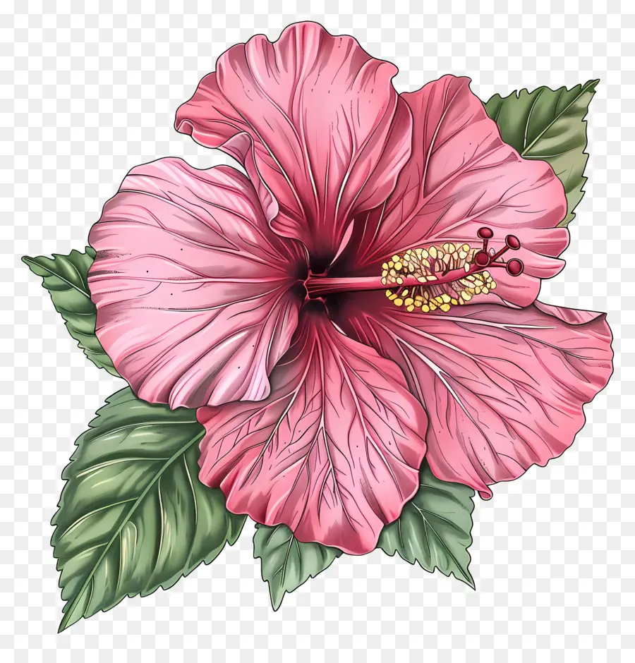 Moana Hibiscus，الوردي الكركديه PNG