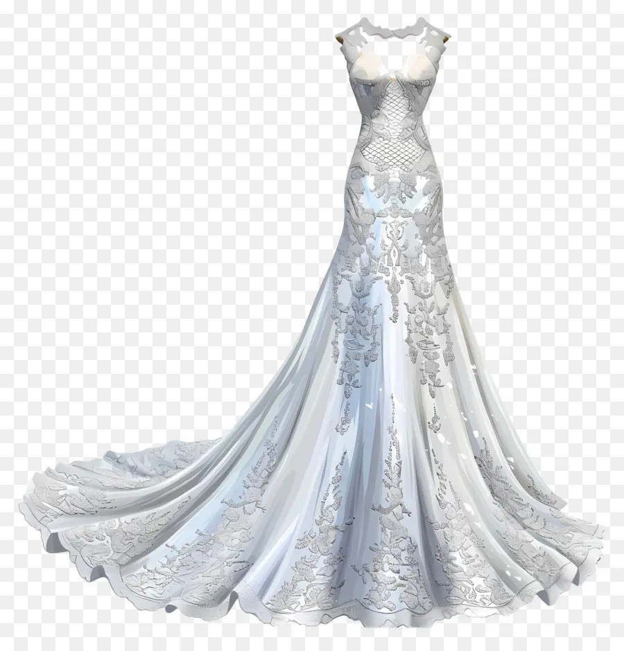 فستان الزفاف الدانتيل，فستان زفاف أنيق PNG