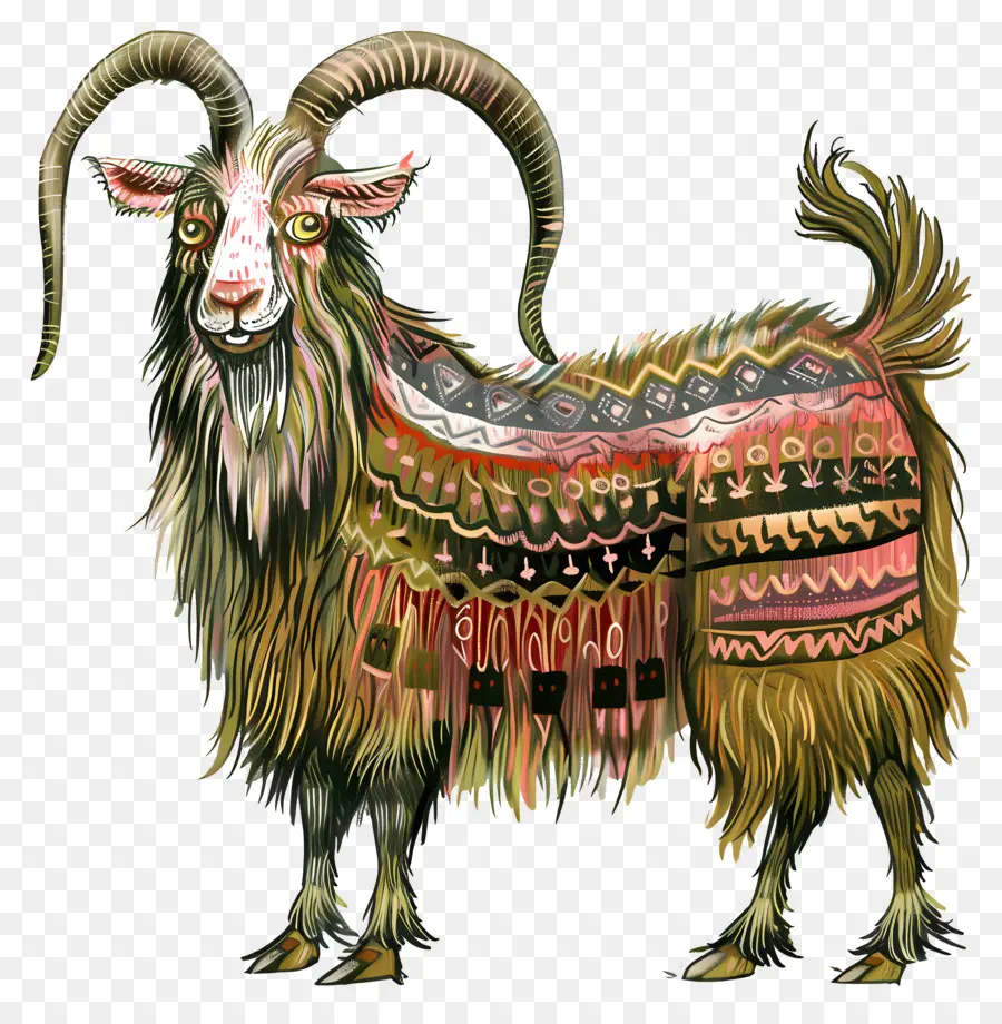 الماعز，قرون طويلة PNG