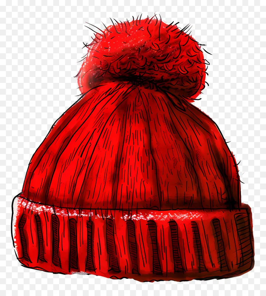 قبعة حمراء，قبعة حمراء محبوكة PNG