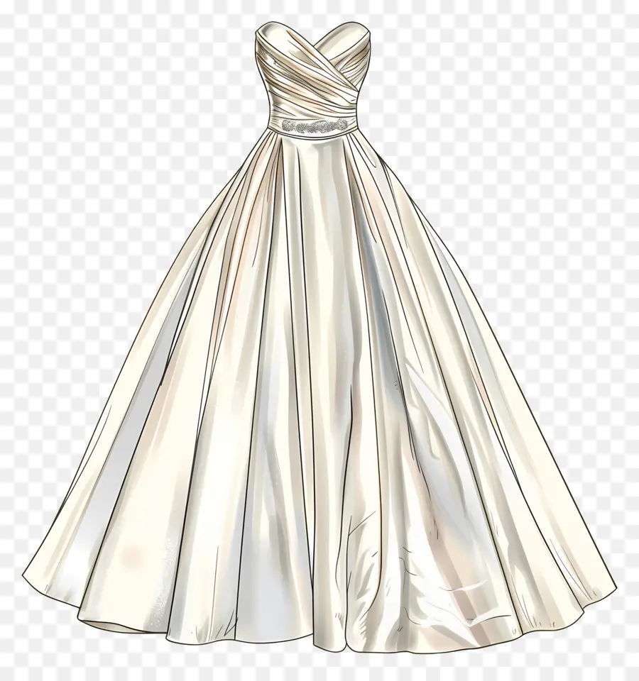 فستان زفاف العنق الحبيب，فستان الزفاف PNG