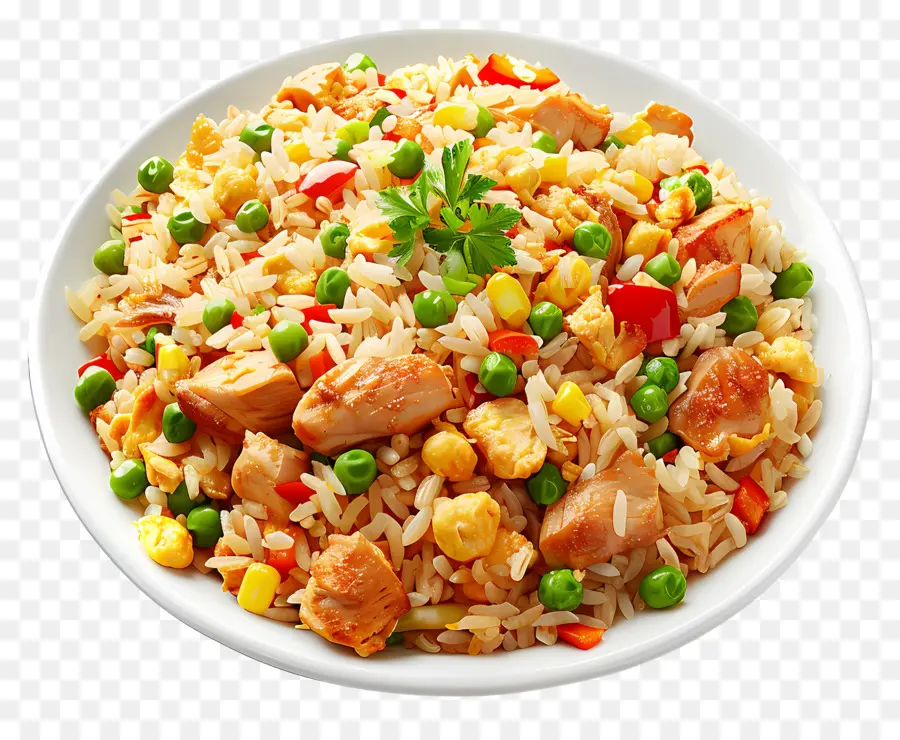 الأرز المقلي الدجاج，الأرز المقلي PNG