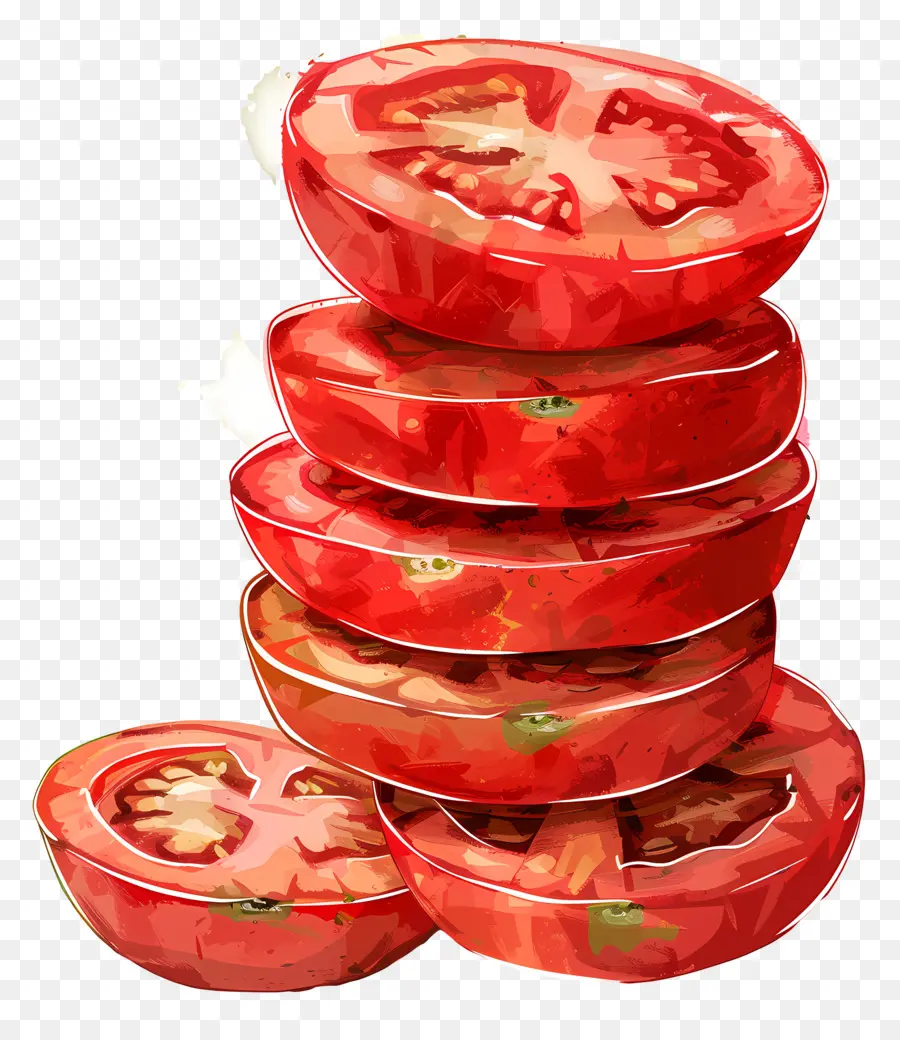 شريحة الطماطم，الطماطم PNG