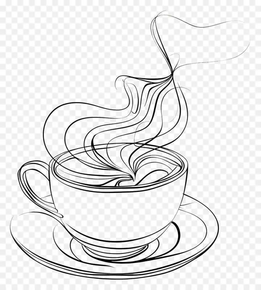 فنجان القهوة مخطط，الشاي PNG