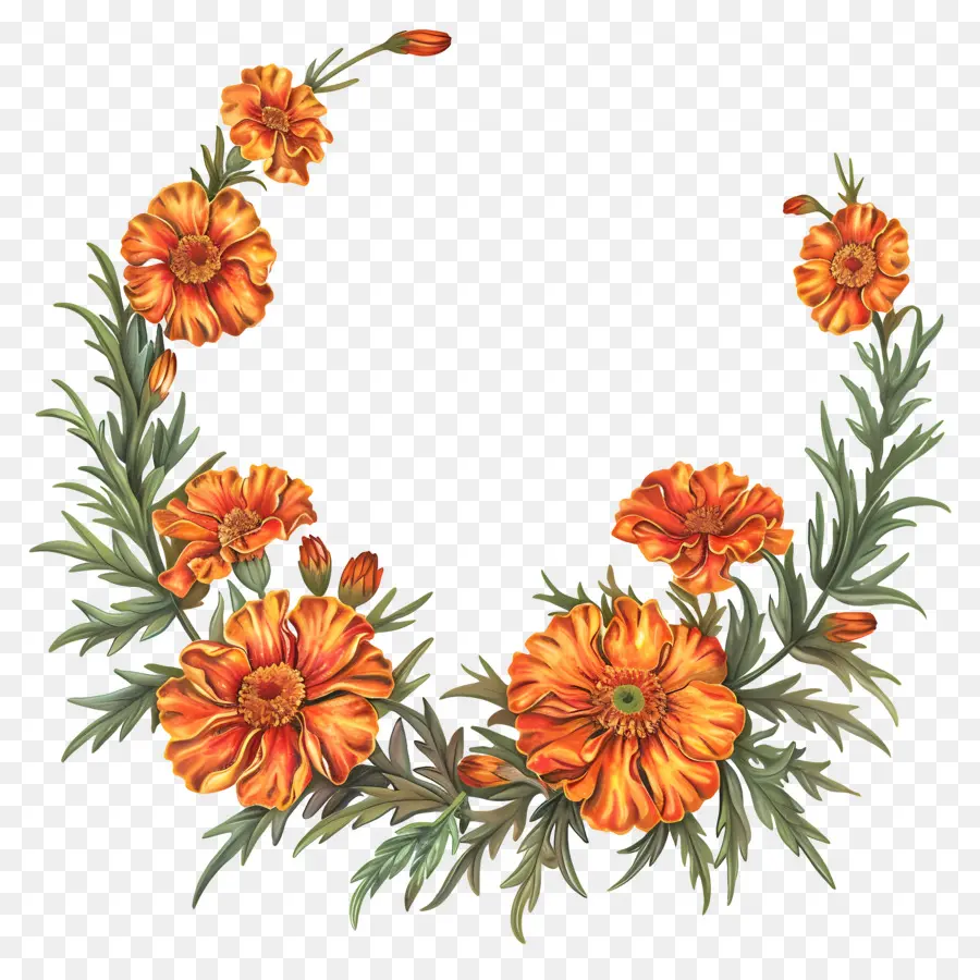 Marigold Flower Toran，الزهور Marigold PNG