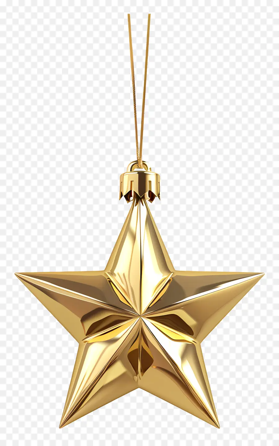 نجمة ذهبية，ديكور النجمة الذهب PNG