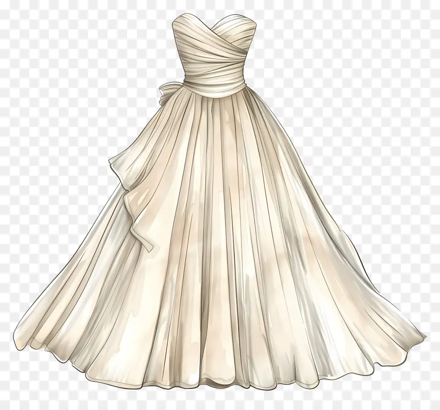 فستان زفاف العنق الحبيب，فستان الزفاف PNG